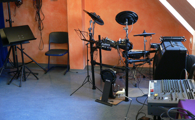 Unterrichtsraum Schlagzeug